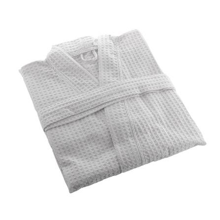 BATHROBE WAFFLE WHITE