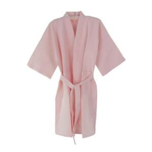 BATHROBE WAFFLE PINK