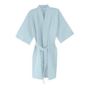 BATHROBE WAFFLE BLUE