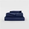 HOME BED SHEET SET LUXE SATEEN QUEEN BLUE