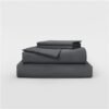 HOME BED SHEET SET LUXE SATEEN QUEEN GREY